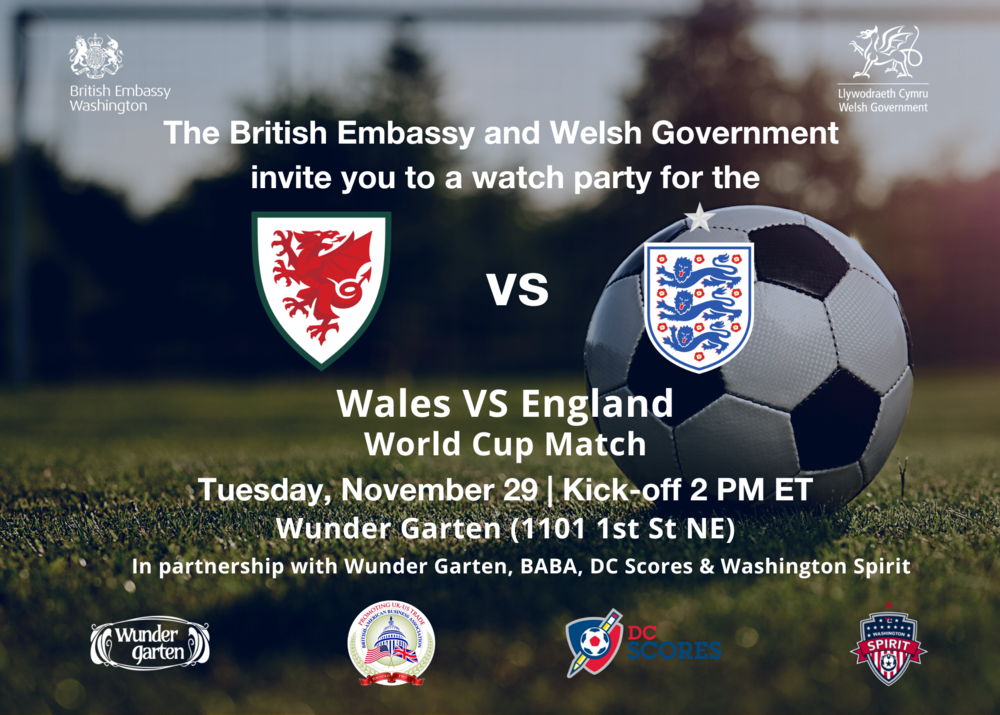 WALES V. ENGLAND Soccer Watch Party